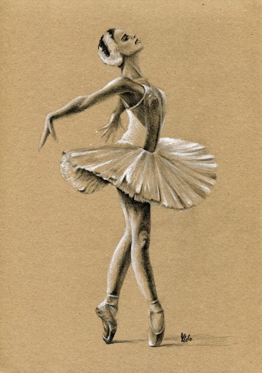 Rysunek baleriny.